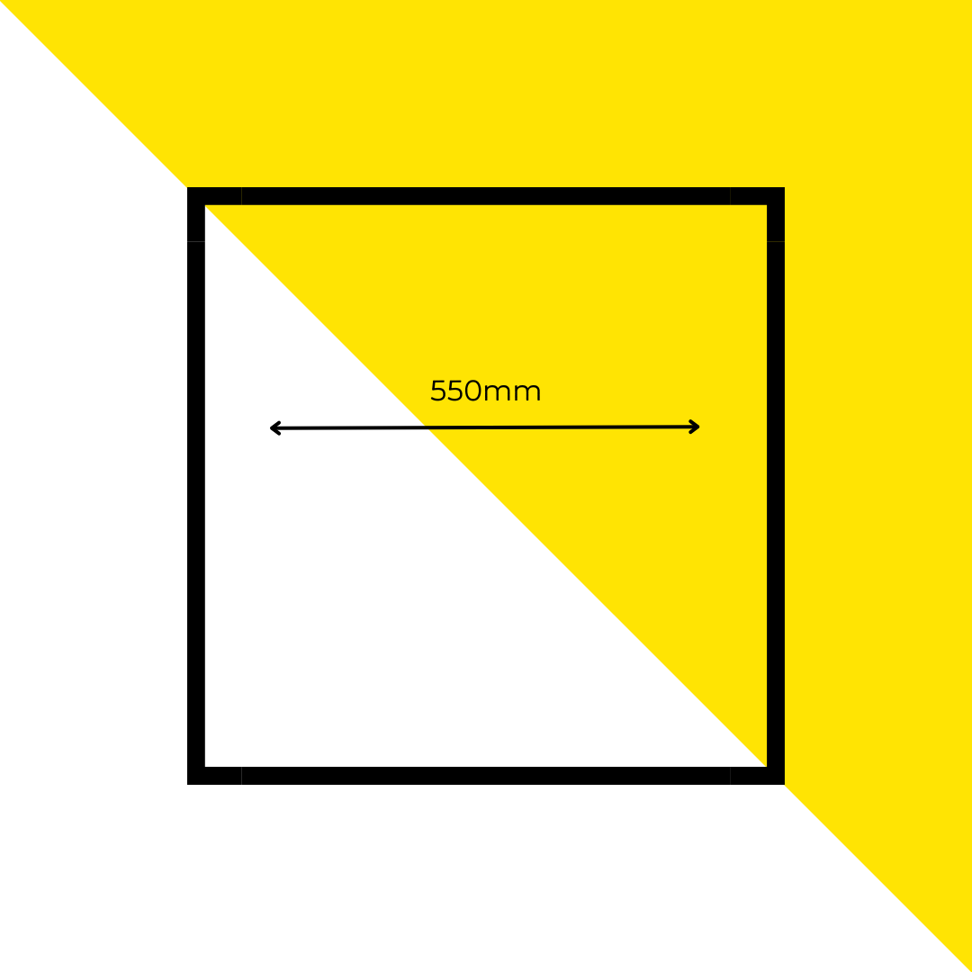 550mm Acrylic Square