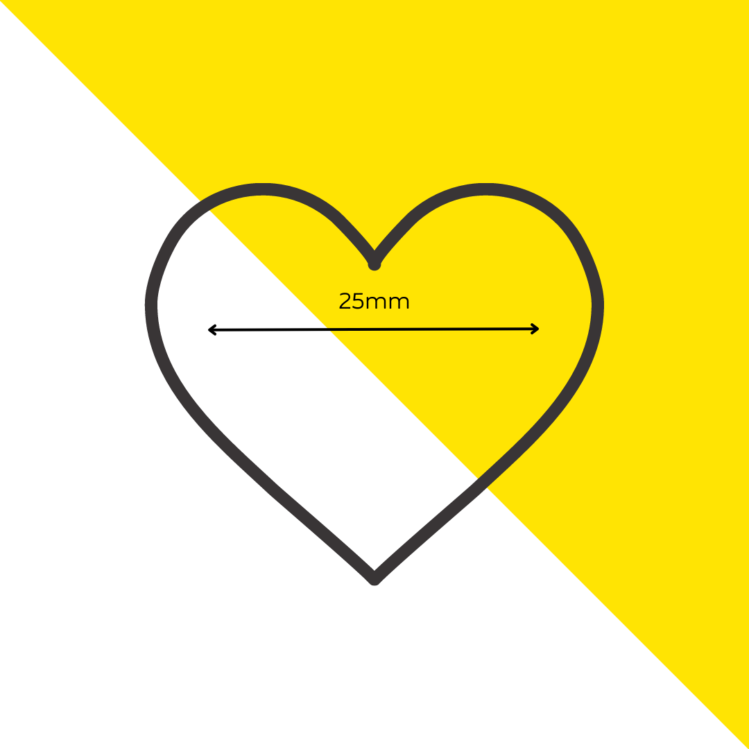 25mm Acrylic Heart