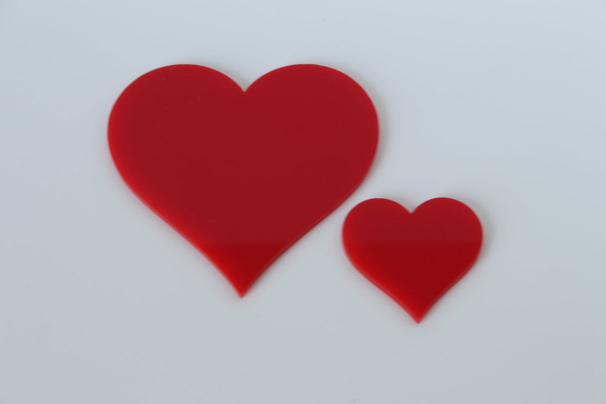 75mm Acrylic Heart